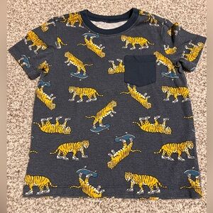 OshKosh B'gosh Navy Blue Tiger Graphic Tee